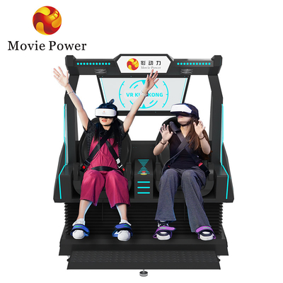 5.0KW 9d VR Cinema 2 Seats Roller Coaster Vr Chair Arcade 4d 8d Virtual Reality Simulator With Shooting