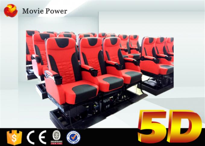 7.1 Channel Audio System and Curve Screen 4-D Movie Theater with 3 DOF Electric Chairs 0