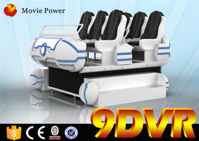 6 Seats High Definition Movies / Games 9D VR Cinema For Movie Truck Easy Installation 0