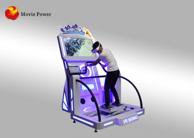 Indoor Game Equipment Virtual Reality Simulator , VR Skiing Simulator Game Machine 0