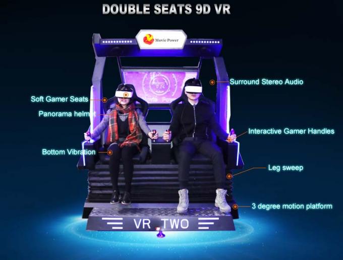 Dynamic Interactive Egg 9d VR Chair With 360 ° Rotating Platform 0