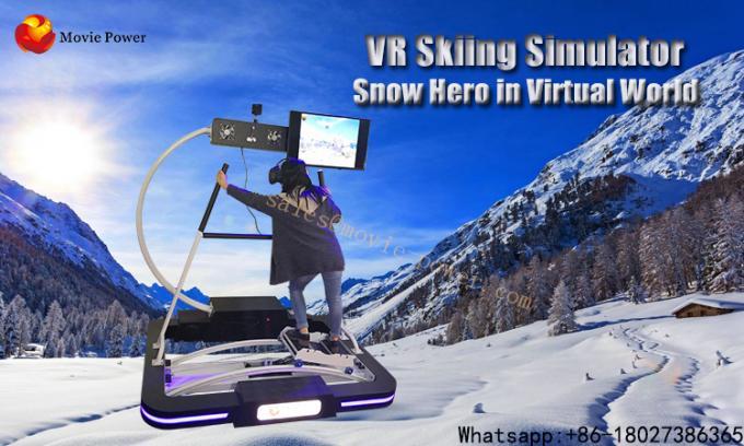 Adventure 9D Vr Skiing Simulator / Virtual Reality Gaming Devices 0