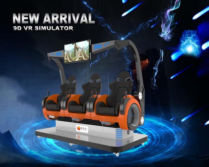 Screaming Experience Multiplayers Virtual Reality Game Machine / 9d Action Cinema 0
