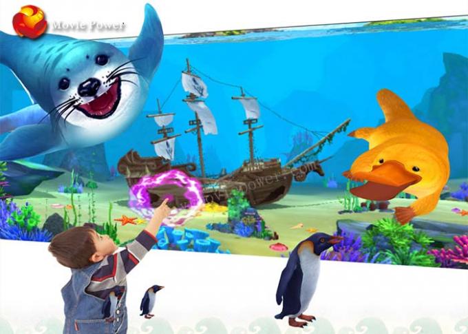 VR Amusement Park Indoor Interactive Projection Children Painting Game Machine 1.5 KW 0