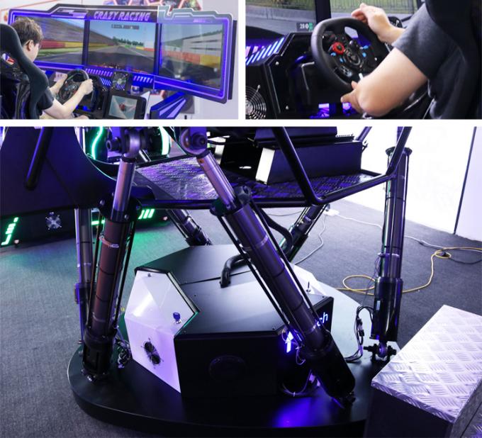 Motion 6 Dof 9D Simulator Coin And Wechat Operated / Arcade Car Racing Games 0