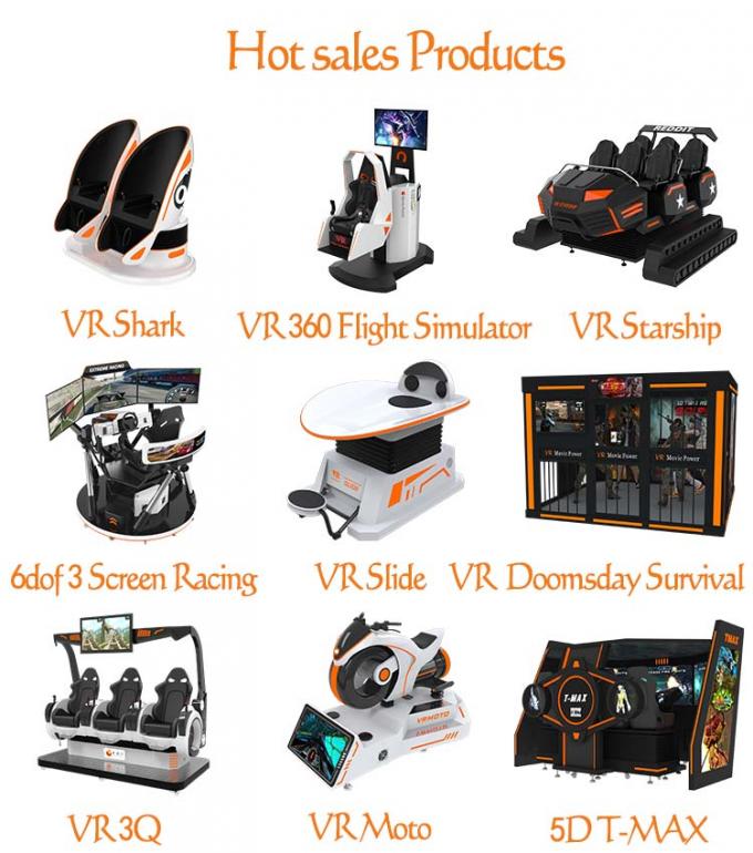 Thrilling Game Experience Virtual Reality Game Machine Motion Chair VR Simulator Roller Coaster For Amusement Park 5