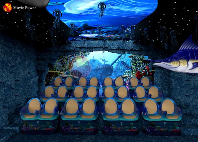 Mini Ocean Theme Special Effects 4D Movie Cinema System Equipment for Theme Park 0