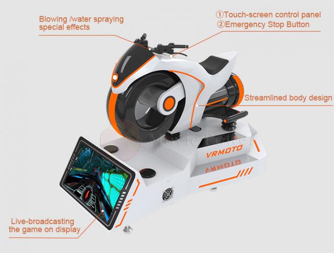 Amusement Park Products 9d Motorcycle Car VR Racing Simulator Games Machine 1