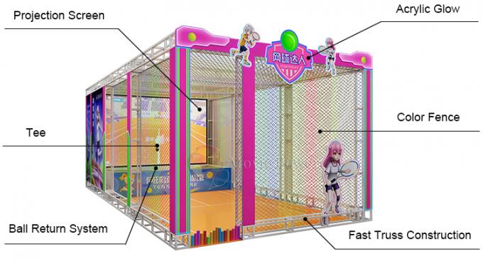 1 Player VR Theme Park Children Interactive Tennis Game Virtual Reality Machine 1