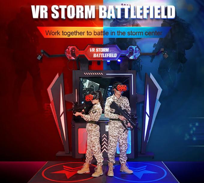 2 Players Interactive Standing Virtual Reality Simulator Electric Platform 0