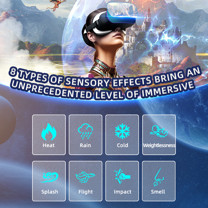 2 Seats Vr Flight Simulator Full Sense 9d Virtual Reality Game Cinema 2