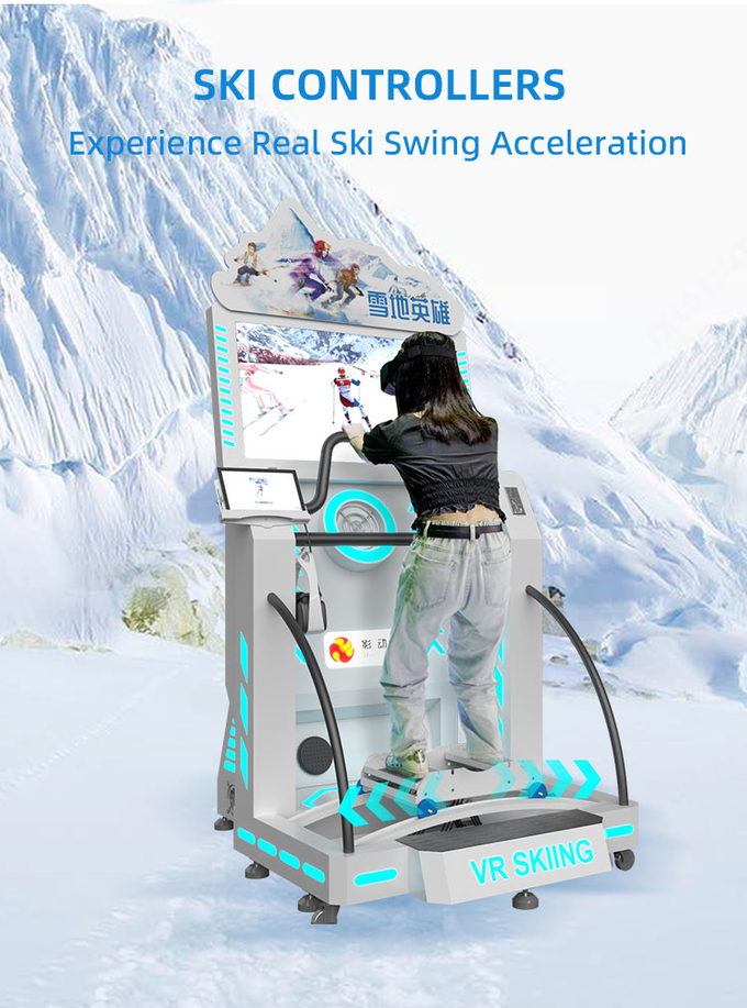 Dynamic Indoor Ski Simulator 9d Virtual Reality Snowboard Simulator Machines 3