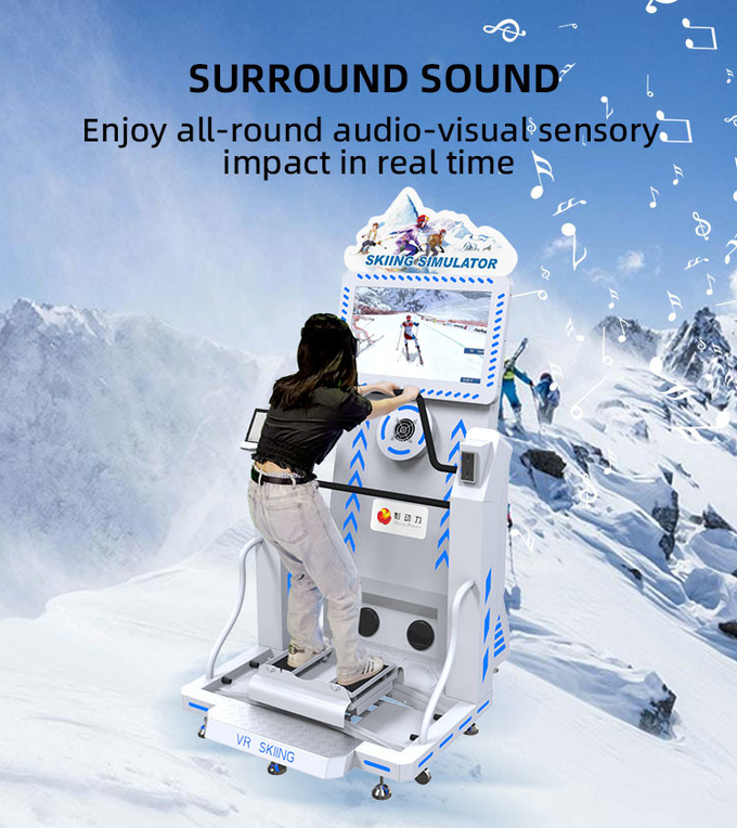Dynamic Indoor Ski Simulator 9d Virtual Reality Snowboard Simulator Machines 4