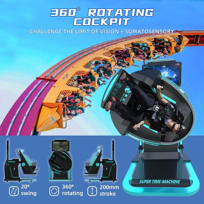 220V Vr Egg Chair 360 Degree Rotating 9d Cinema Motion Simulator For Commercial 5