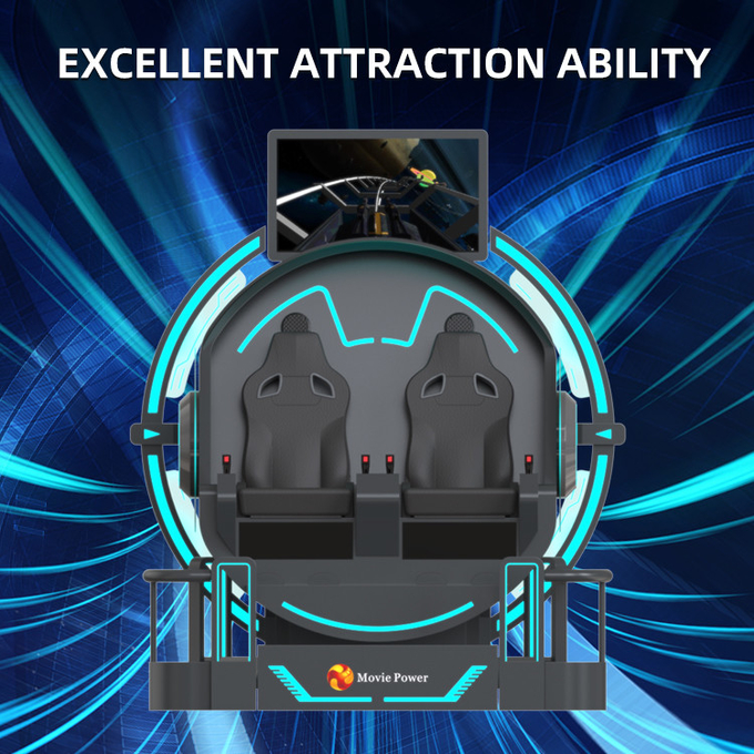 2 Seats 9d Roller Coaster Machines 360 Rotation Vr Cinema 360 Degree Flying Chairs Simulator 6