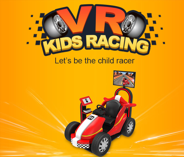 VR Theme Park Rides 9D Kids Racing Game Simulator Coin Operated Car Arcade Machine 0