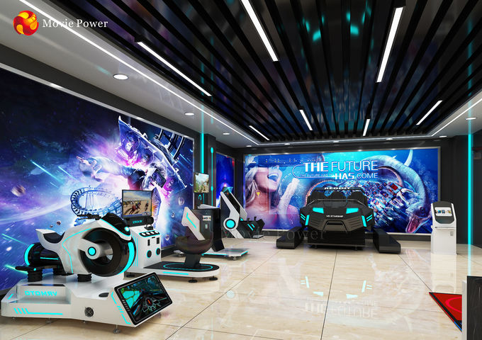 Multiplayer VR Theme Park Simulator Machine ROHS standard 0