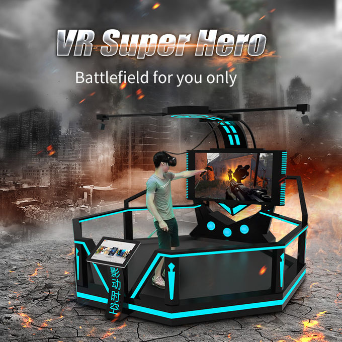 Big Backpack Entertainment Standing Up 9D VR Shooting Game Machine 0