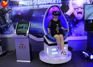 3 Glasses Headset Virtual 9D Simulator 1 Seat Egg Machine 360 Degree Rotation Platform