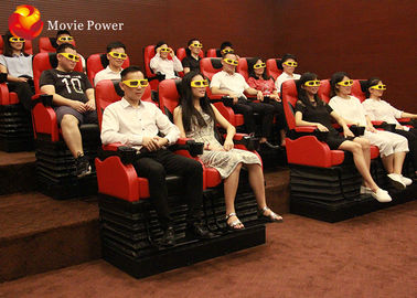 4D Cinema Roller Coaster For Amusement Themes Parks With Movement Seats