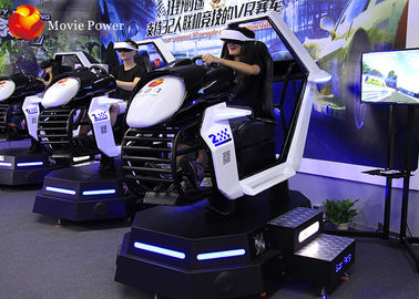 Amazing 4D Vr Racing Simulator , Virtual Reality Equipment 4KW Power