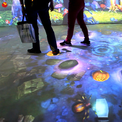 Children Playground Equipment 3d Projector Hologram Tunnel Interactive Motion Floor Games