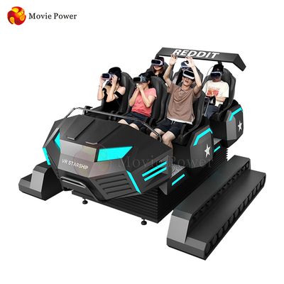 Theme Park Immersive 9d Vr Game Machines 6 Seater Roller Coaster Cinema Simulator