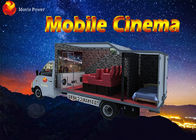 Flexible Mobile Movie Theater Truck / Cabin 5D Simulator With Metal Screen