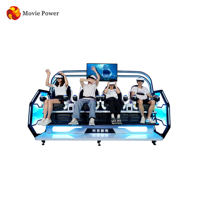 220V 9D VR Cinema Simulator 4 People Shooting Roller Coaster Amusement Arcade Game