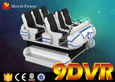 Family 6 Seats 9D VR Cinema Electric Cinema System With Wind Special Effects