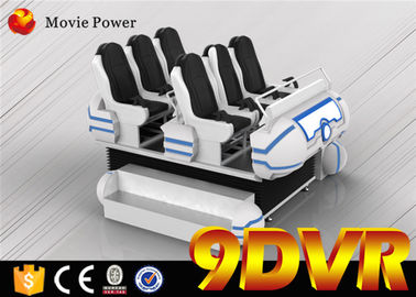 Game Center 10CBM 6.0KW 9D VR Cinema With Leg Sweep / Vibration Effects