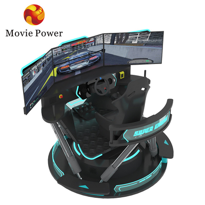 5.0KW F1 Car Racing Simulator Driving Game Machine 6 Dof Motion Platform With 3 Screen