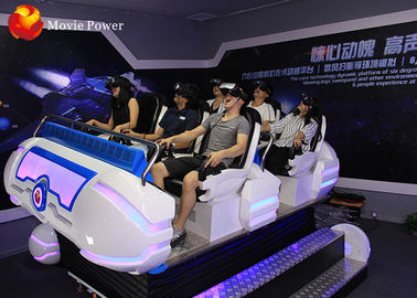 Multi Seats 9D Simulator Virtual World Simulator With Headset Blue / White Color