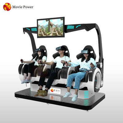 New Business Idea VR Coin Operated 3 Seats 9d Virtual Reality Cinema Simulator Dynamic