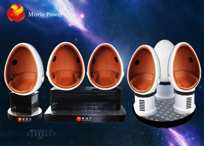 Unique 3 Blue Seats 9D VR Cinema Movie Theater System With Bionic 125° Field