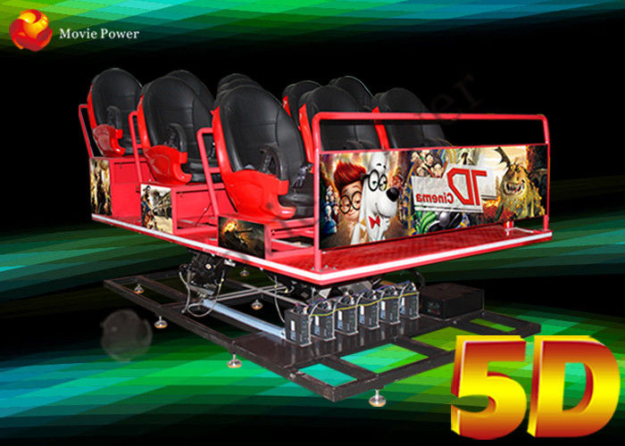 3DOF Platform 100 Seats 5D Movie Theater System For Amusement Park