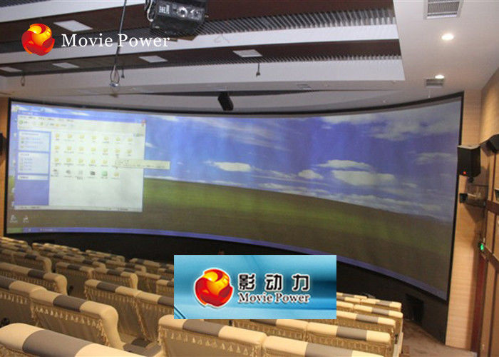 Large 360 Degree Screen 4D Movie Theater 4D Simulator for 100-200 People