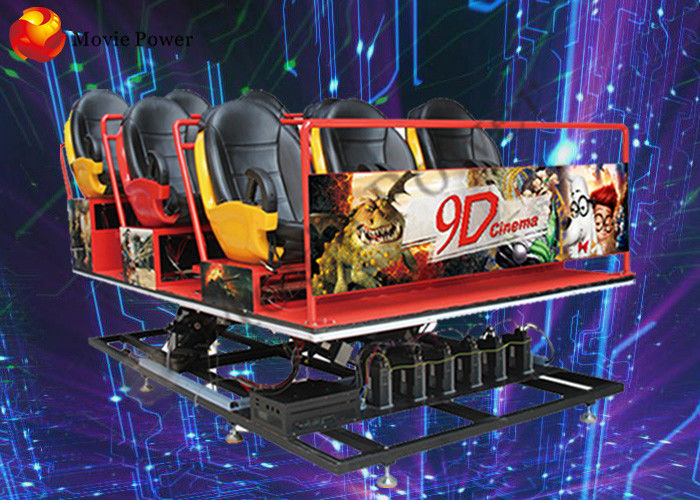 9 / 12 Seat Motion 6D Movie Theater 6D Simulator With Racing Seats