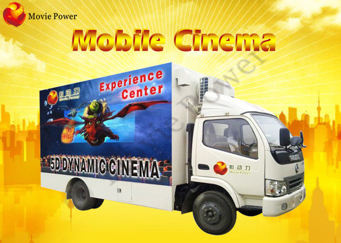 Multiple Theme Fog Smell Fire 9D VR Cinema Truck With Electric System