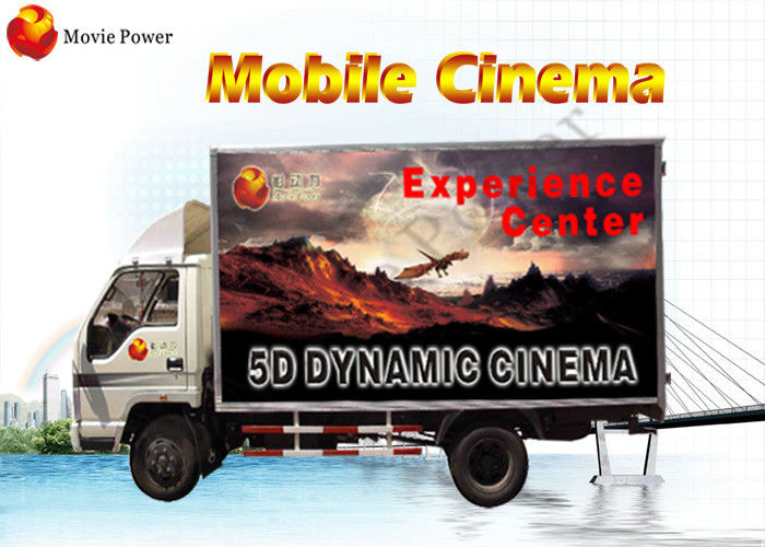 Theme Park Virtual Screen Mobile 5D Cinema Equipment With Glasses