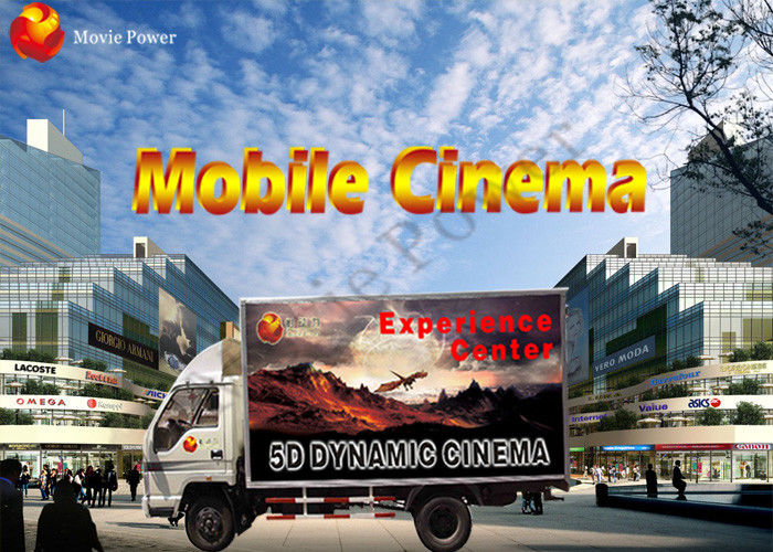 Business ideas dynamic 7d truck mobile cinema movie theater 7d hologram projector chair motion seat 7d simulator