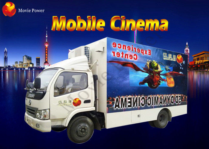 Interactive 3 DOF / 6 DOF Electric Platform Mobile 7D Cinema With Attack Gun