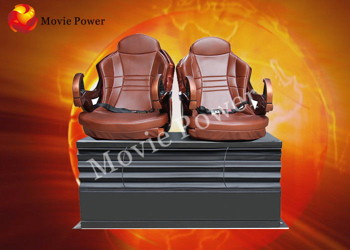 Push Back / Electric Shock 3 DOF Motion Theater Seats With Wood Frame