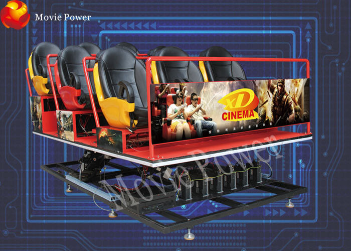 Full set 6-12 Dynamic Seats 5d Mobile Cinema With Specially Effect