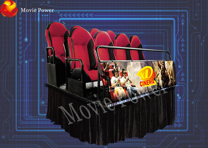 Customizable 6 Seat 7D Movie Theater Movie Power Motion Theater Equipment System