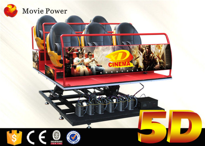 Amusement Park Used Equipment 5d Cinema 5d Motion  Theater 5d Movie 5d Chair 6 Dof Motion Seats