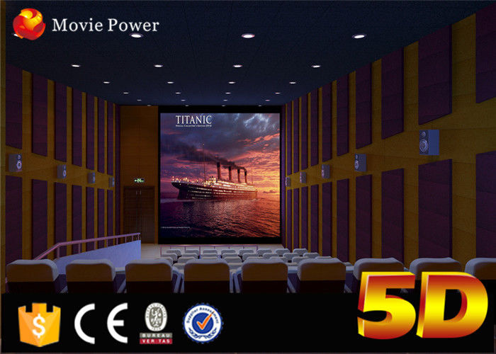 100 Seats Electric System 4d Motion Theatre Seat With Rain Bubble Snow Wind Fire