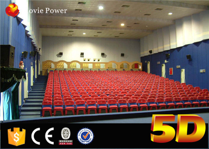 Electronic System 220V 3 DOF 4d Theater Seating Chairs Made Of Leather With Special Effects