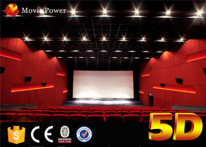 Large Curved Screen 4D Movie Theater 2-200 Seats Emotional and Special Effects