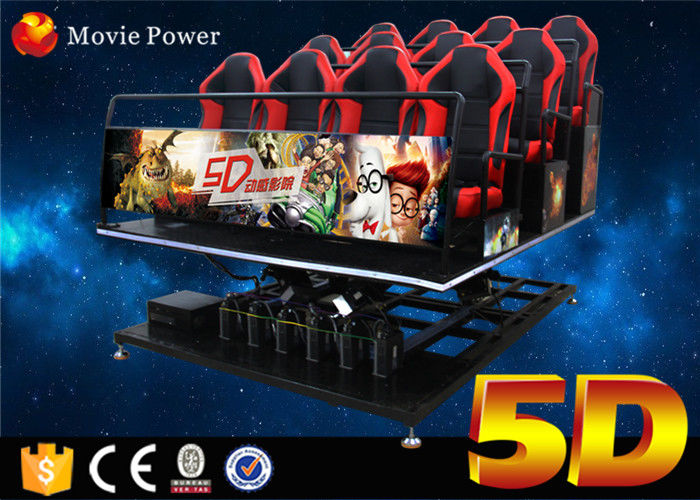 Electric Platform 9 Seats 5d Cinema Equipment  With 6 Dof Motion Platform 4d Motion Chairs